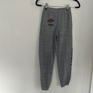 Aviator Nation Kid size 10 sweatpants grey